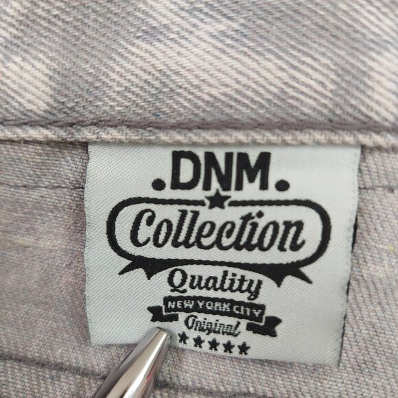 DNM Collection Original Biker Moto Jeans Mens 34x30 Gray Acid Wash Distressed - Picture 11 of 12